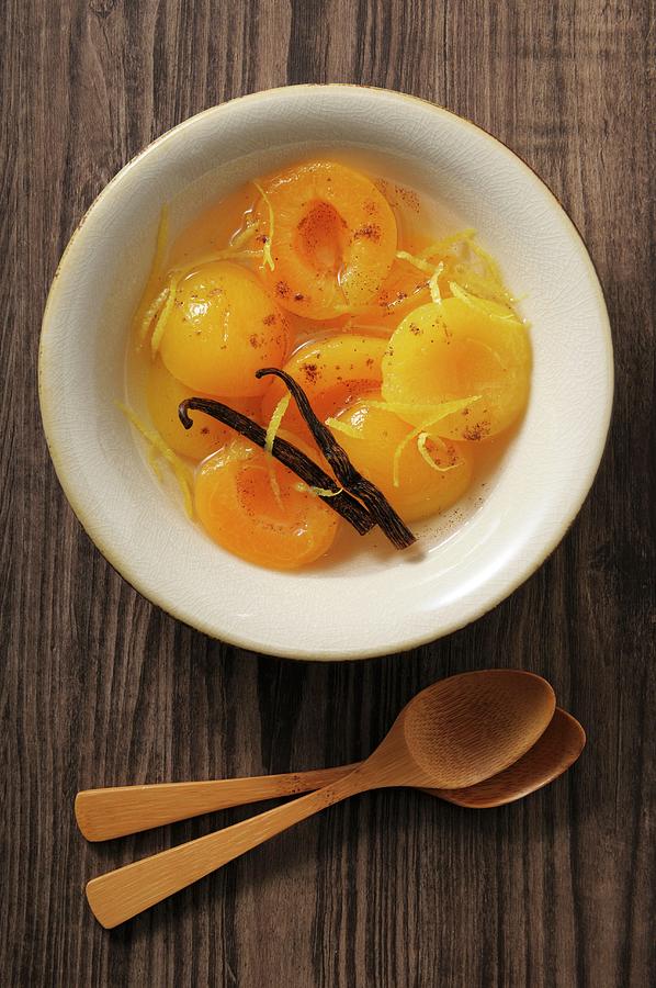 Apricot Compote With Vanilla And Lemon Photograph by Jean-christophe Riou