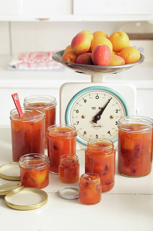 Apricot Jam With Cranberries And Vanilla Photograph by Peter Garten