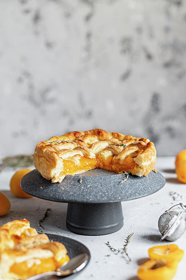 Apricot Pie With Thyme Photograph by Julie Taras