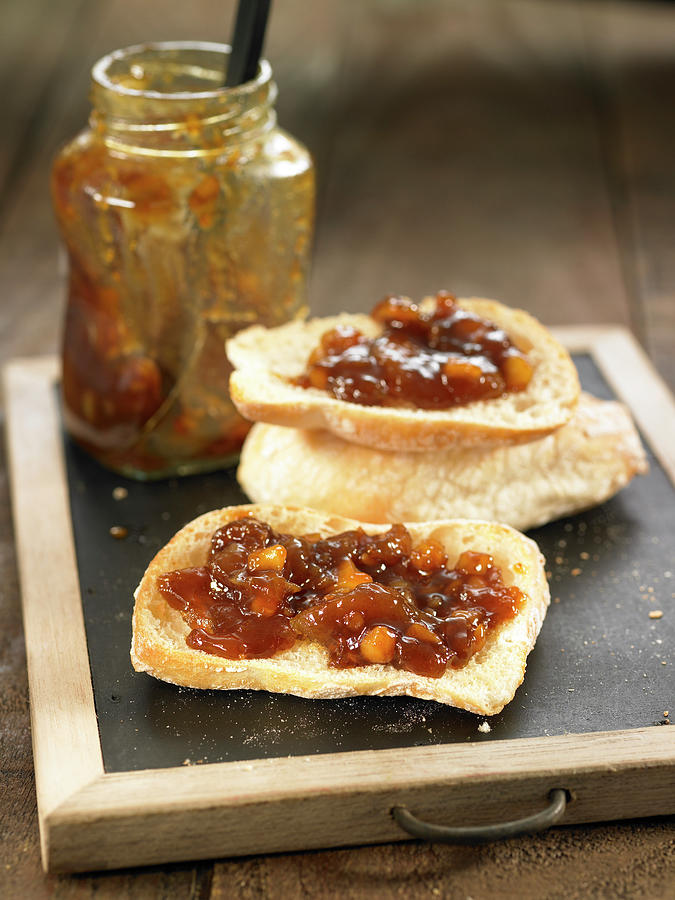 Apricot,almond,onion And Ginger Chutney Photograph by Lawton