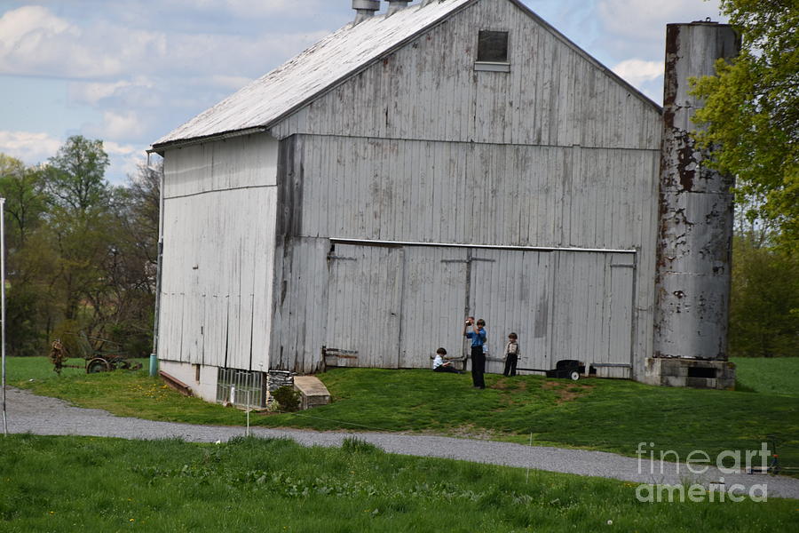 April Barn Playing Days Photograph by Christine Clark