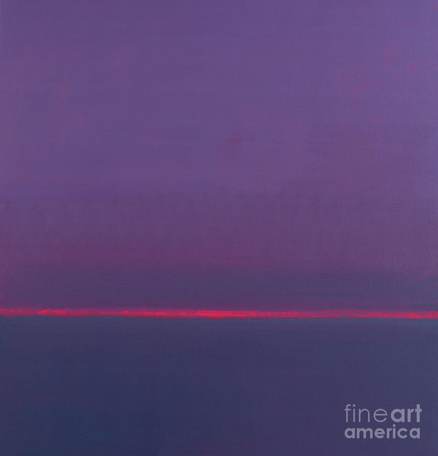 Beach Painting - April Horizon, 1999 by John Miller