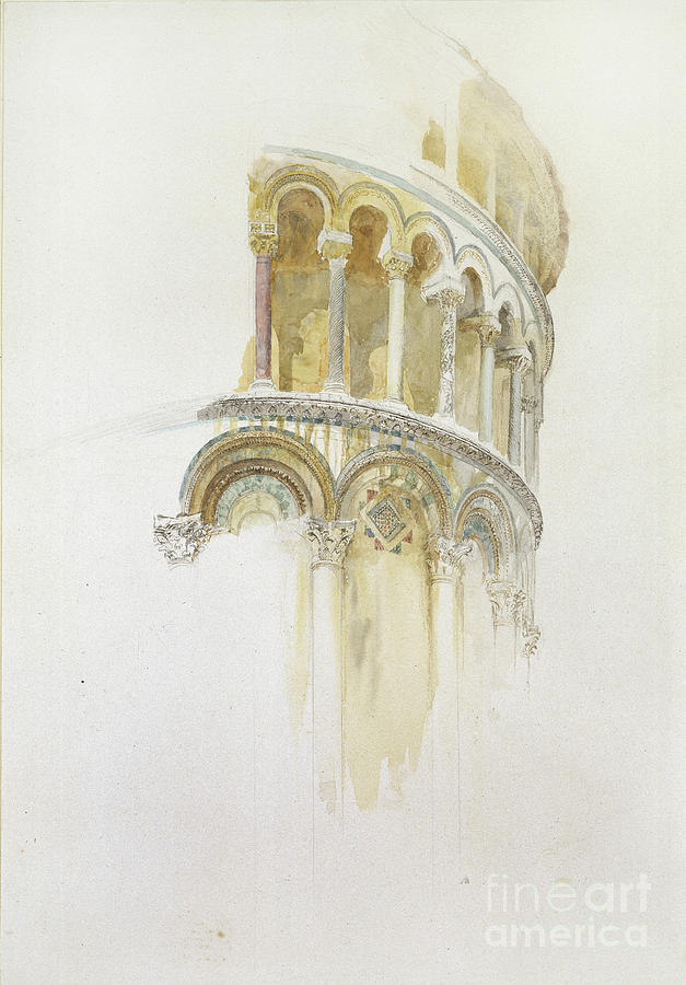 Romanesque Painting - Apse Of The Duomo, Pisa, 19th Century by John Ruskin