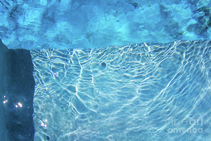 Aqua Agua Abstract Five Photograph by Karen Adams