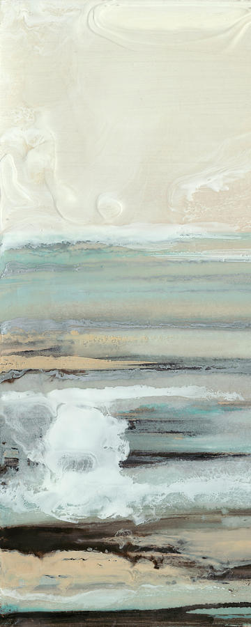 Abstract Painting - Aqua Seascape IIi by Ferdos Maleki