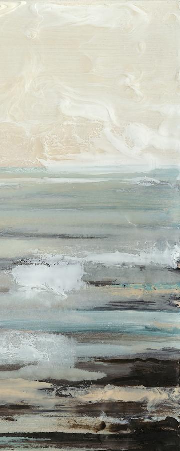 Abstract Painting - Aqua Seascape Iv by Ferdos Maleki