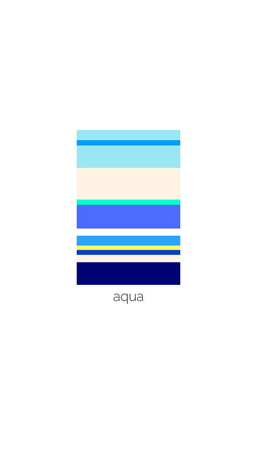 Abstract Digital Art - Aqua by Subaru Matsunaga