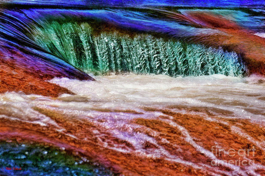 Aqua Water Pedernales Falls Photograph by Blake Richards
