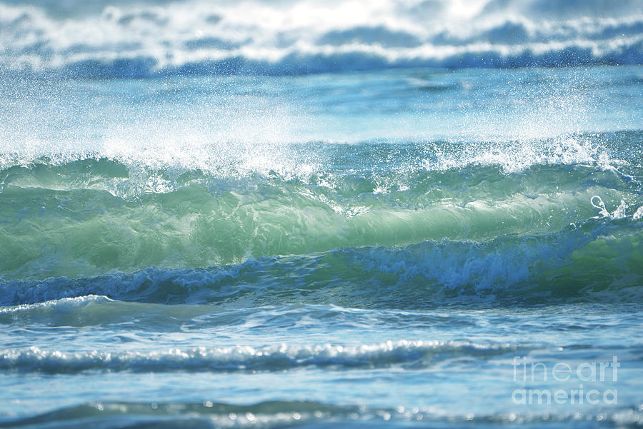Aqua Waves Photograph by Denise Bruchman