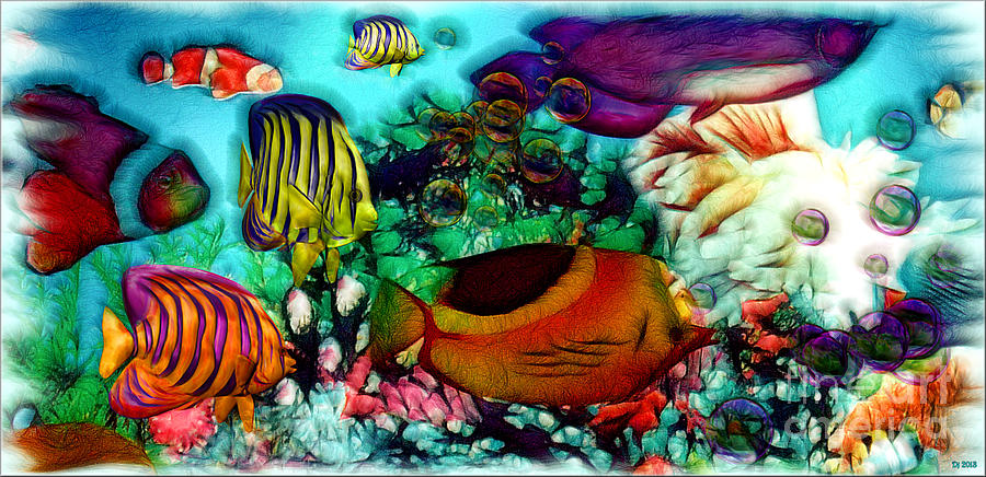 Fish Mixed Media - Aquarium by Daniel Janda
