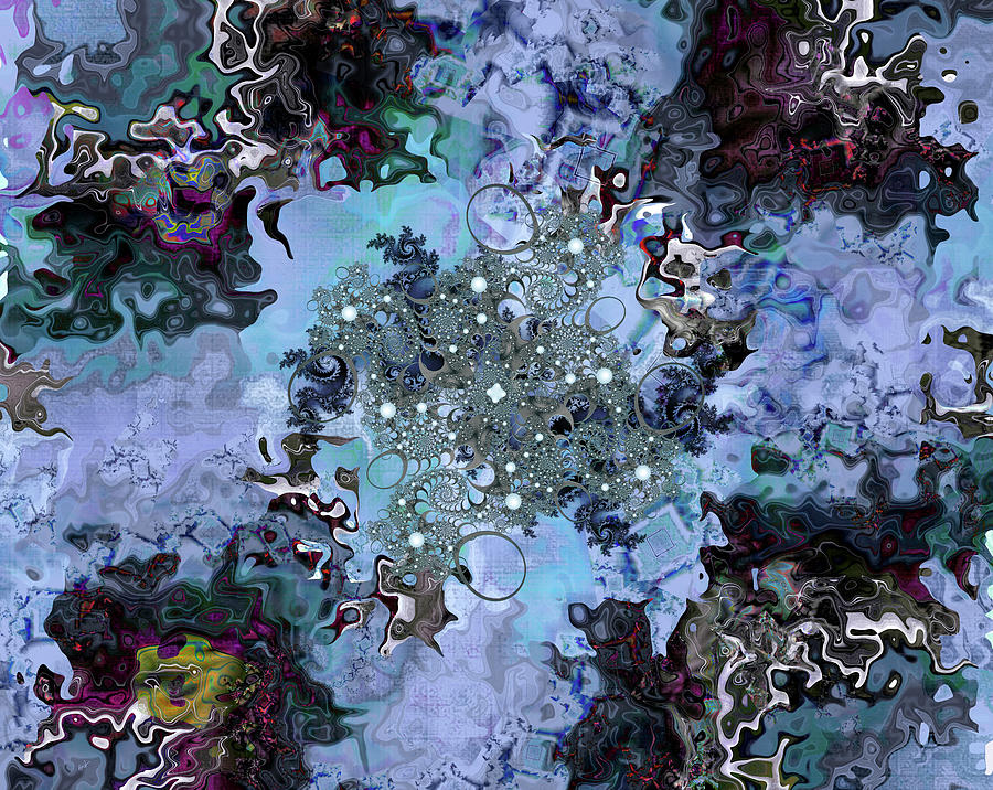 Abstract Digital Art - Aquarius by Fractalicious