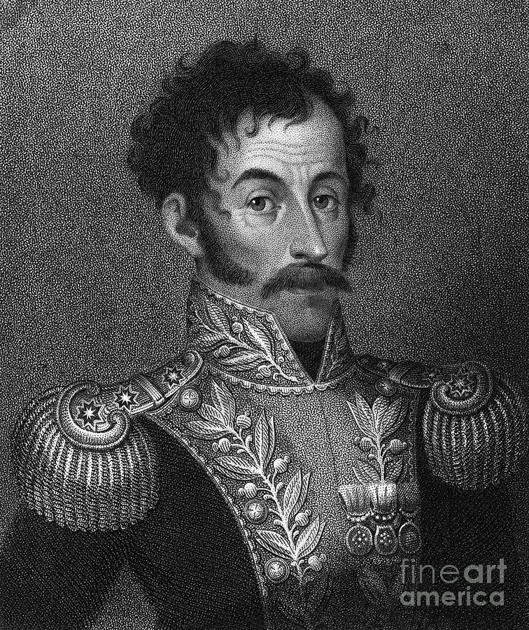 Aquatint Portrait Of Simon Bolivar Photograph by Bettmann