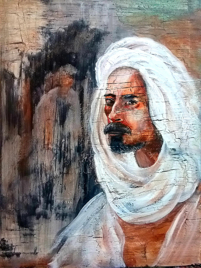 Arab man Painting by Patricia Rachidi