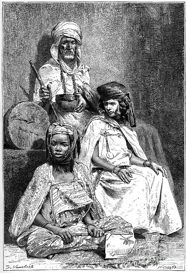 Arab Mendicant, Biskra And El-kantra Drawing by Print Collector