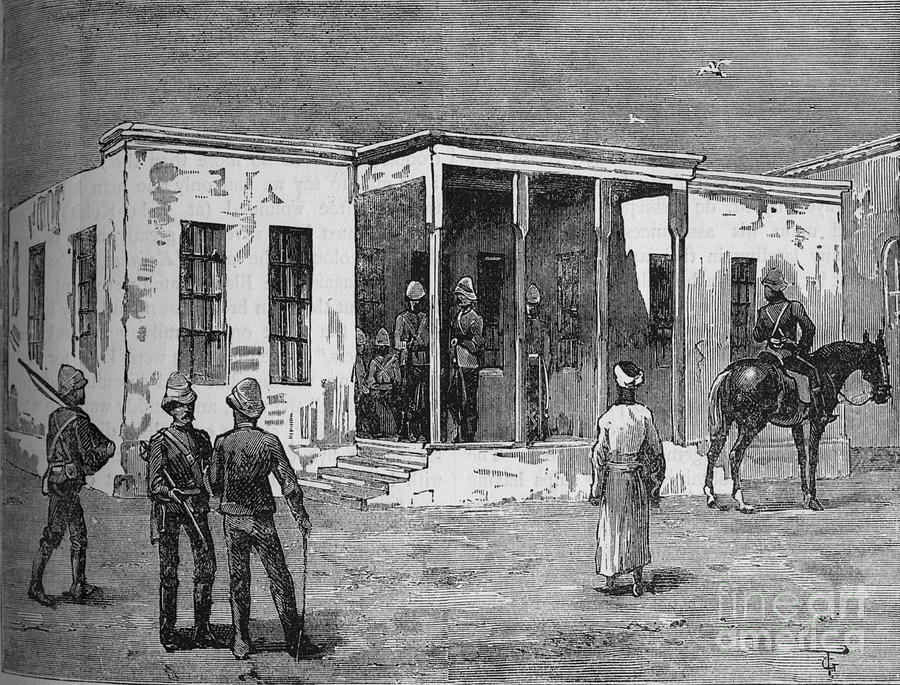 Arabis Prison In The Abbassieh Barracks Drawing by Print Collector
