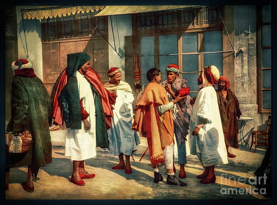 Arabs in Algeria 1899  Photograph by Carlos Diaz