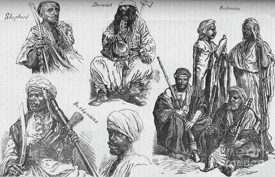 Arabs Of The Soudan Drawing by Print Collector