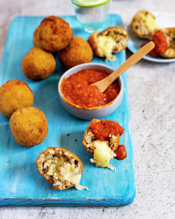 Arancini Di Riso With Cheese Photograph by Hein Van Tonder