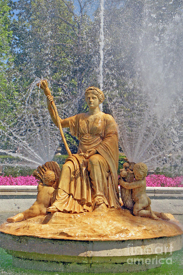 Aranjuez Ceres Fountain Up Close Photograph by Nieves Nitta