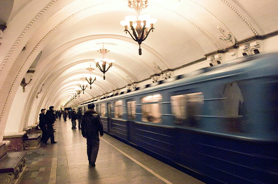 Arbatskaya Metro Station, Moscow by Graham Lawrence / Robertharding