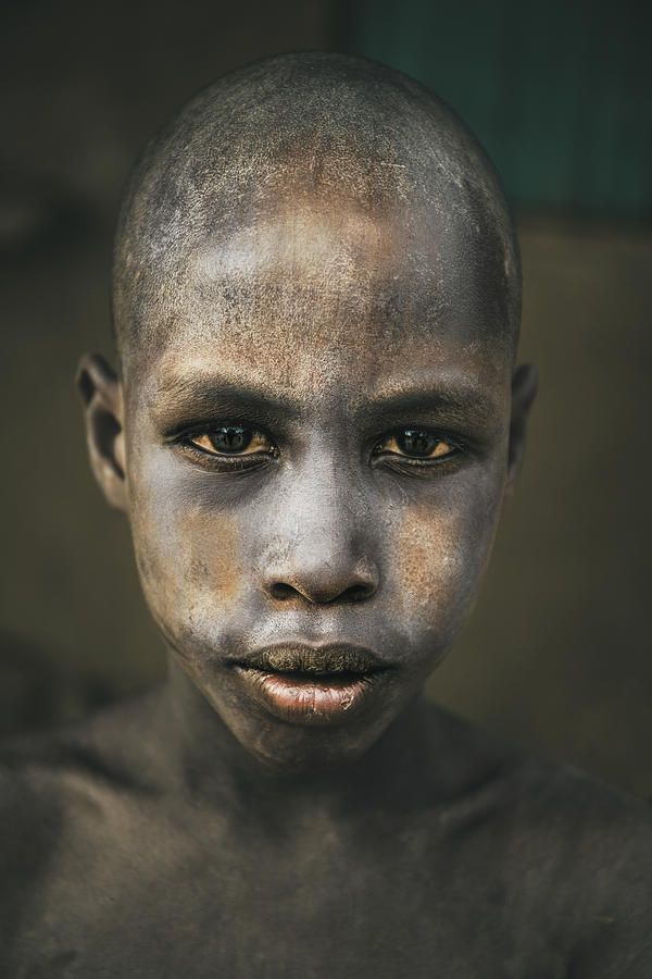 Portrait Photograph - Arbore Tribe Boy by Svetlin Yosifov