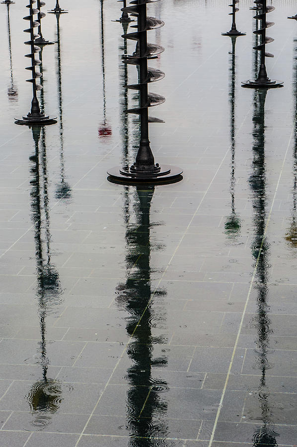Arbres Lumineux In The Rain Paris ii Photograph by Helen Jackson