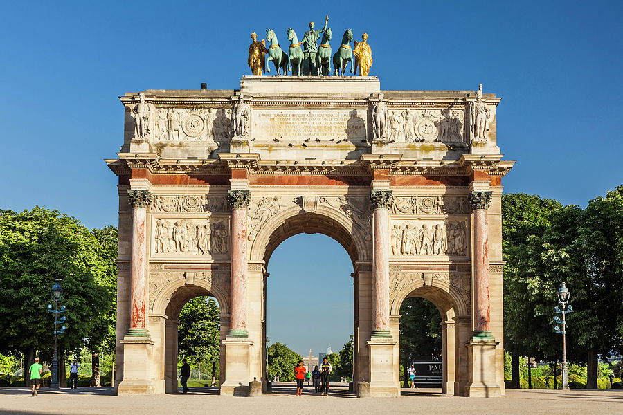 Architecture Digital Art - Arc De Triomphe Du Carrousel In Paris by Alessandro Saffo