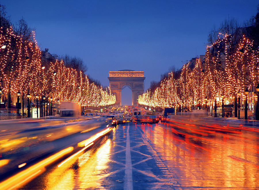 Arc De Triomphe On Champs-?lys?es Digital Art by Hans-peter Huber ...