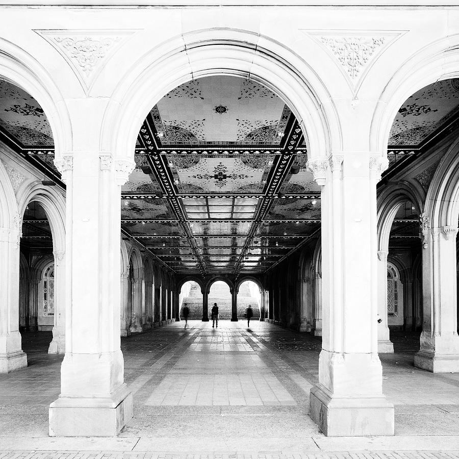 Arcade At Central Park, Nyc Digital Art by Alessandra Albanese - Pixels