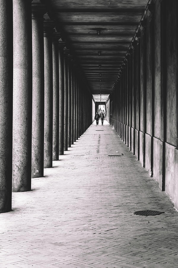 Arcade With Columns In Copenhagen Photograph