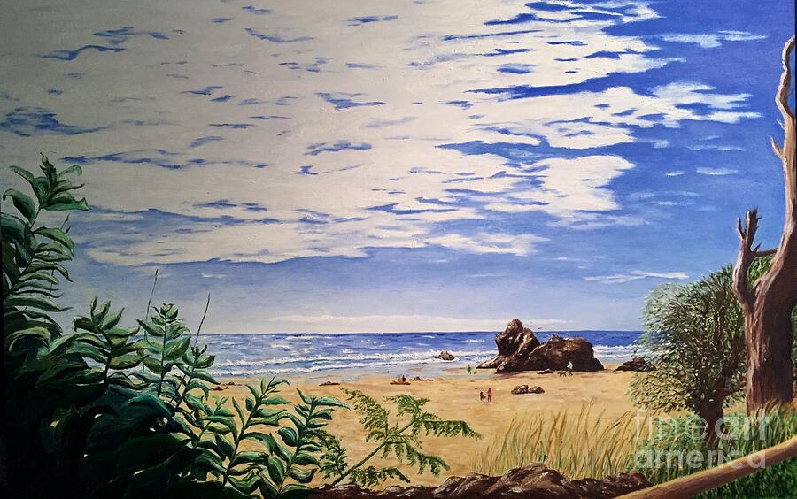 Arcadia Beach Painting by Lisa Rose Musselwhite