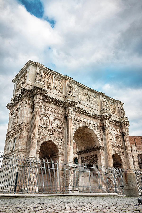 Arch Di Costantino In Rome, Italy Photograph