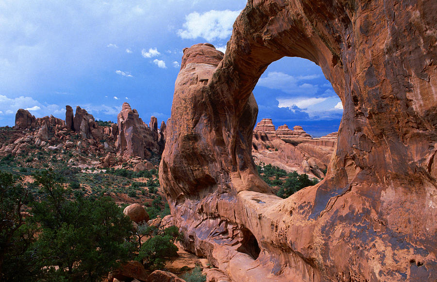Arch In Rock Formation, Arches National Photograph by Mark  Newman