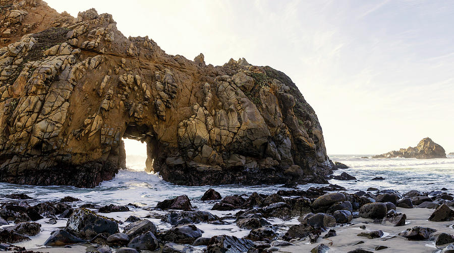 Arch Of Stone, Big Sur, California Digital Art by Brook Mitchell