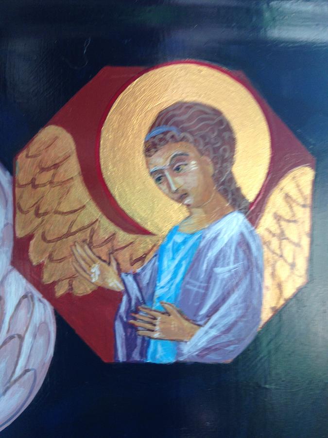 Archangel Gabriel Painting by Holly Stone