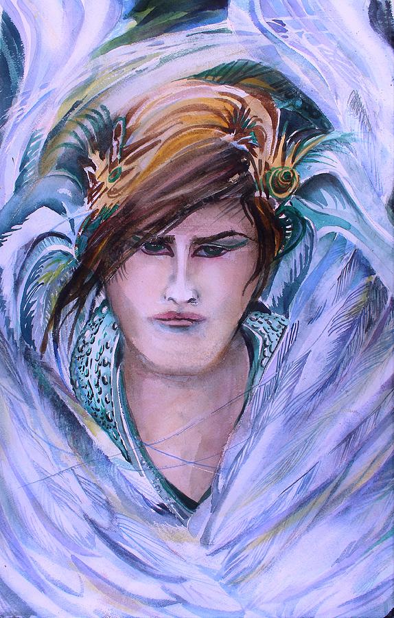 Archangel Raphael Painting by Mindy Newman