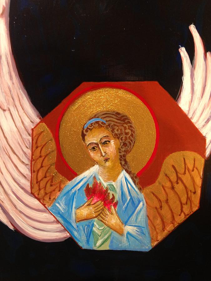 Archangel Uriel Painting by Holly Stone - Fine Art America