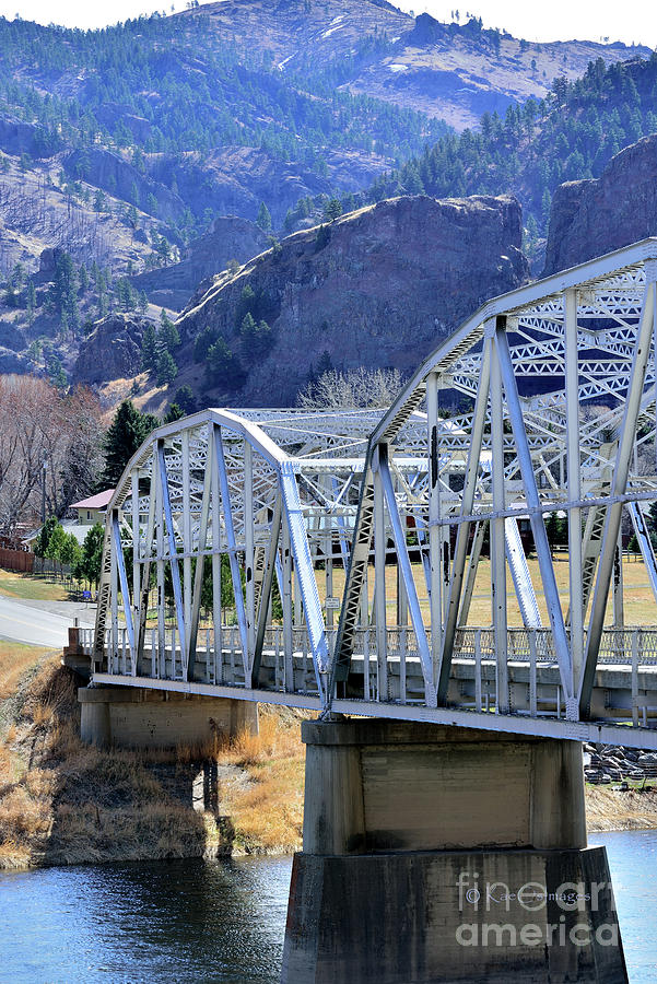 Arched bridge and hills Photograph by Kae Cheatham