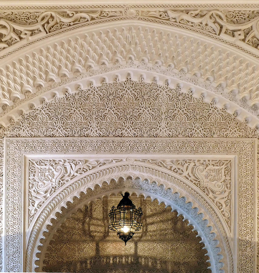 Arched doorway in Arabic style Photograph by Steve Estvanik
