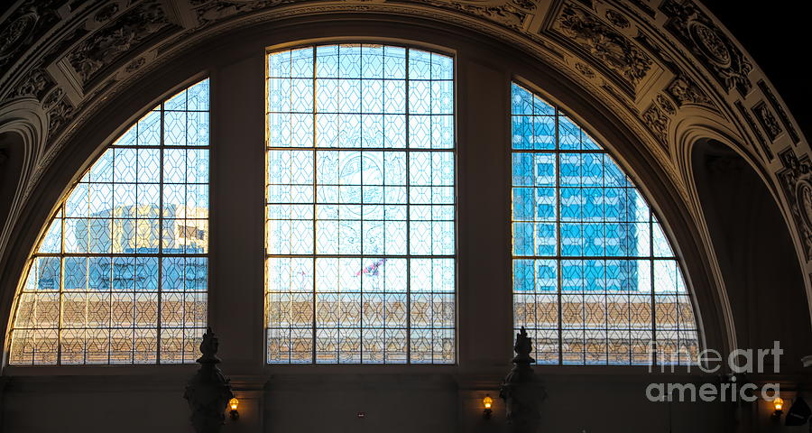 Arched Windows City Hall San Francisco Ca Photograph by Chuck Kuhn