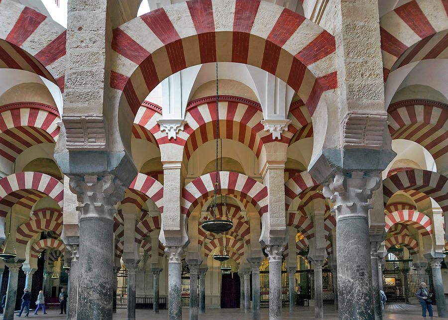 Arches Inside Mezquita At Cordoba Photograph by Izzet Keribar