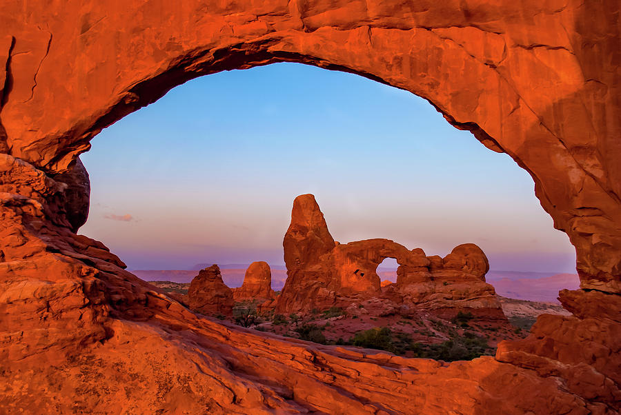 Arches National Park Photograph - Arches National Park Colorful Morning Landscape by Gregory Ballos
