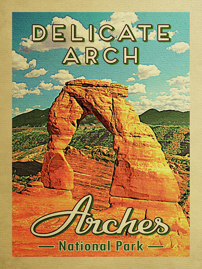 Arches National Park Digital Art - Arches National Park Delicate Arch by Flo Karp