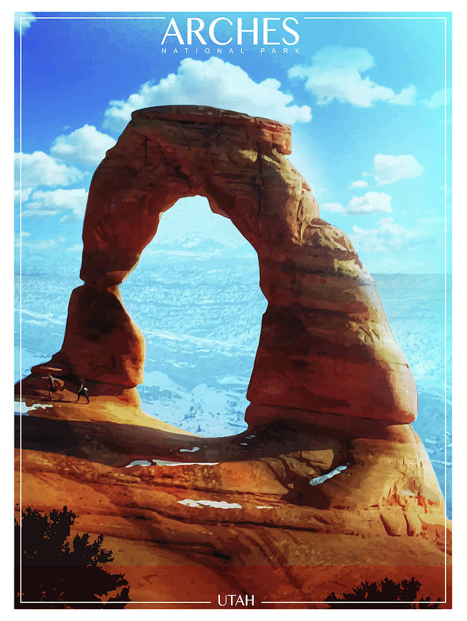 Arches National Park Mixed Media - Arches National Park by Old Red Truck