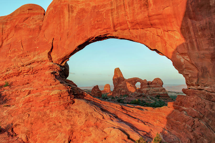 Arches National Park Photograph - Arches North Window and Turret Arch - Moab Utah by Gregory Ballos
