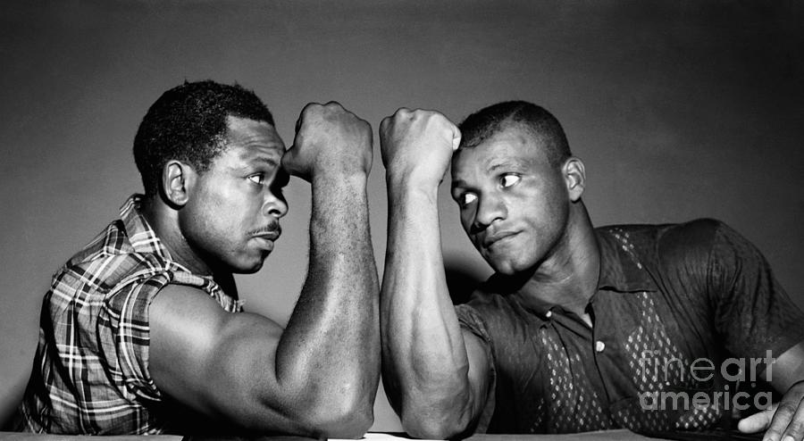 Archie Moore And Harold Johnson Photograph by Bettmann