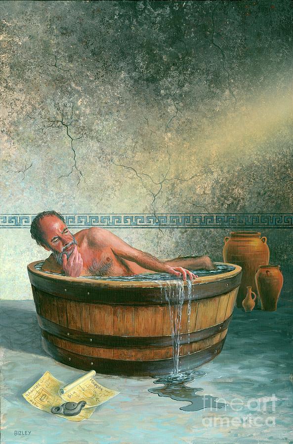 Archimedes Of Syracuse In His Bath Photograph by Richard Bizley/science Photo Library