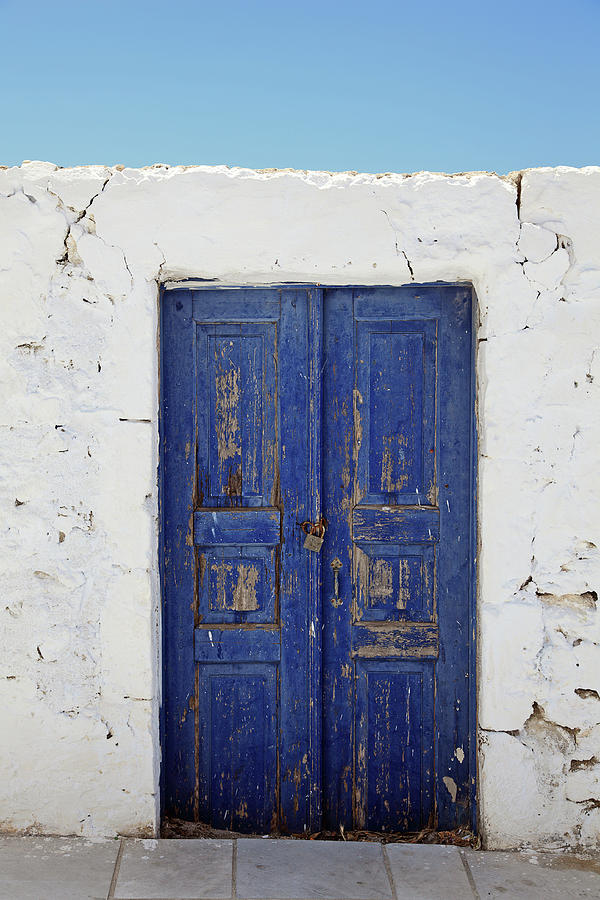 Architectural Detail Of Old House, Oia Photograph by Ultraones