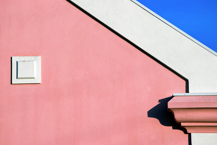 Architectural Detail Of Pink Stucco Photograph by Joseph Shields