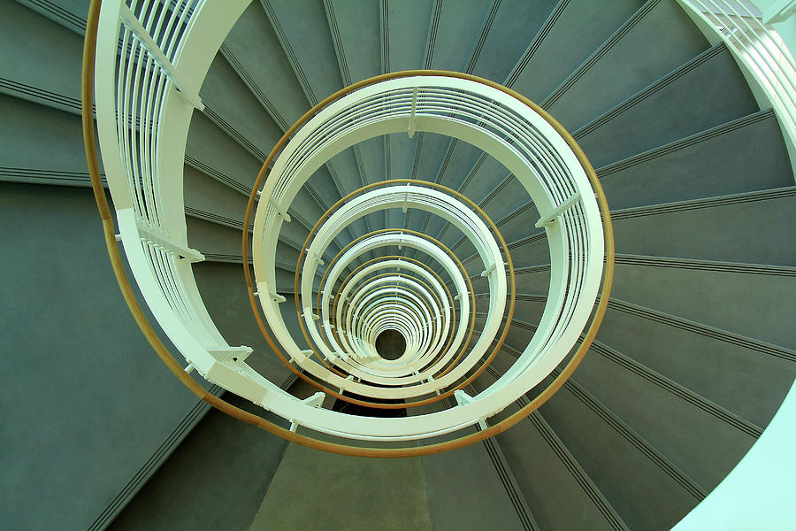 Architectural Gem - Spiral Stair Photograph by Richard Krebs